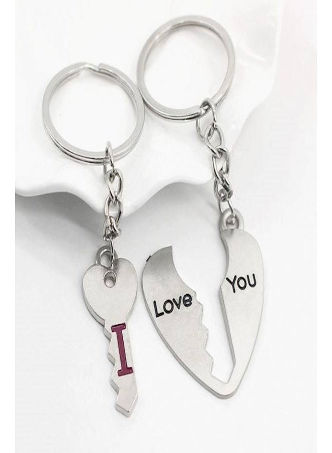 أحبك زوج رومانسي - ملقط علامة تجارية بأشكال القلب والكلمات، ملقط حب للزوجين المعلق - Image 3